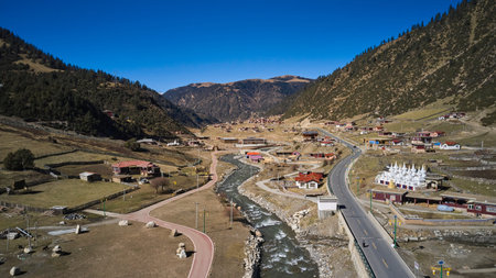 Landscape taken in Tibet Plateau China