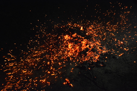 fire with fire smoke beautiful flame woodの写真素材
