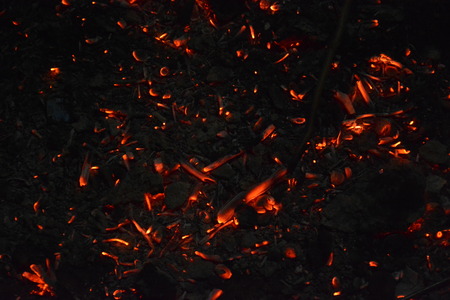 fire with fire smoke beautiful flame woodの写真素材