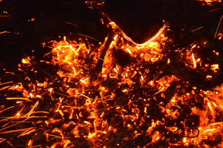 fire with fire smoke beautiful flame woodの写真素材