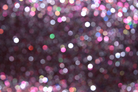 Abstract warm bokeh effect on blue background. Gold glitter lights. EPS 10