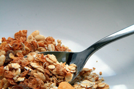 Muesli Cereal in bowl