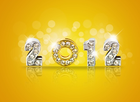 New year 2012 background with back light and place for your text .の写真素材