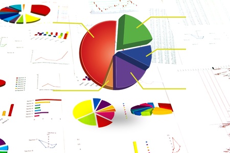 Business graph.の写真素材
