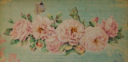 Romantic vintage rose backgroundの写真素材