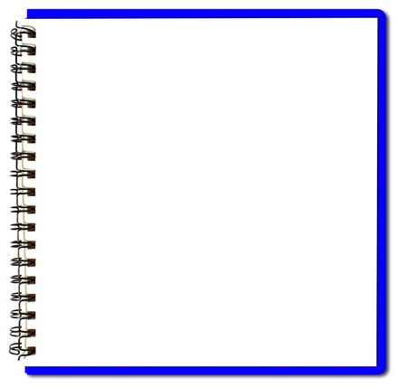 blue sketch bookの写真素材