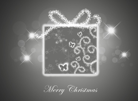Christmas background with gift box.の写真素材
