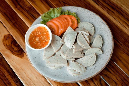 Boiled Pork Sausageの写真素材