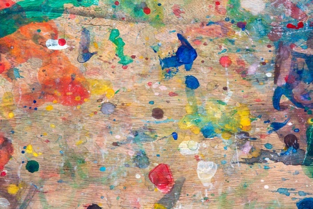 Grunge paint on wood backgroundの写真素材