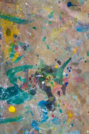 Grunge paint on wood backgroundの写真素材