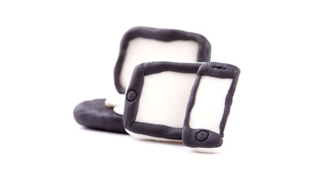 Plasticine of  Digital family - pad, phone, computerの写真素材