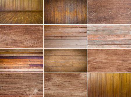 Collection of wood backgroundの写真素材