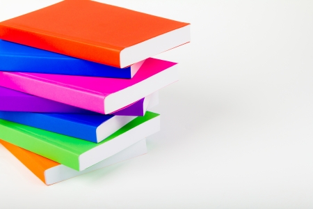 colorful books Stack like homeの写真素材