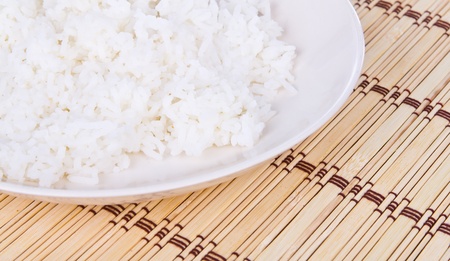 White steamed riceの写真素材