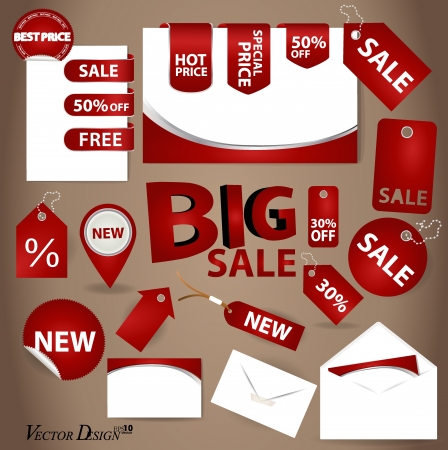 Business style templates for your project design and Price Tag Set のイラスト素材
