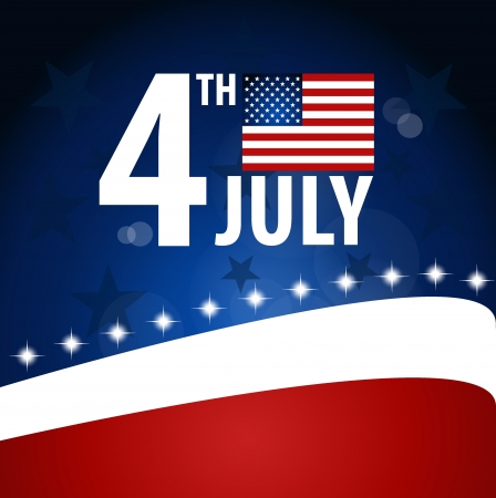 American Flag for Independence Day のイラスト素材