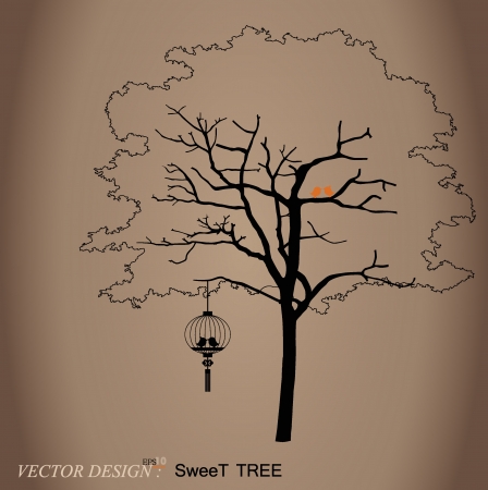 background with children read a book under tree. のイラスト素材