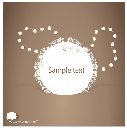 Retro greeting card template design-vintage card design.のイラスト素材