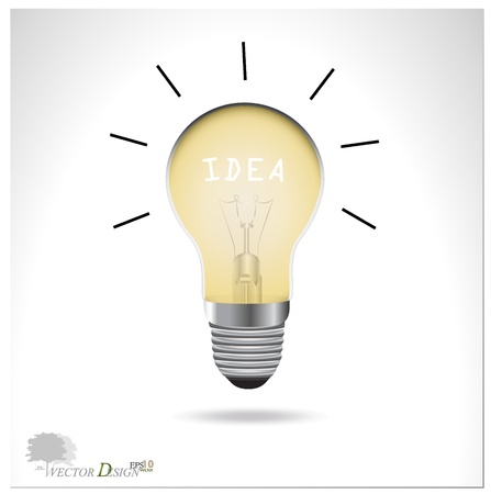 A light bulb. のイラスト素材