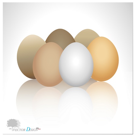 Easter eggs card. のイラスト素材