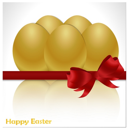 Easter eggs card. のイラスト素材
