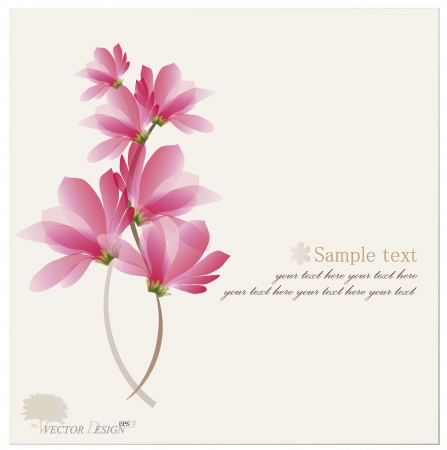 Vintage Flower Background. のイラスト素材