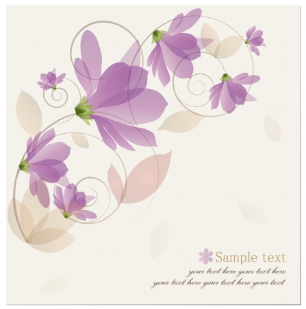 Vintage Flower Background. のイラスト素材