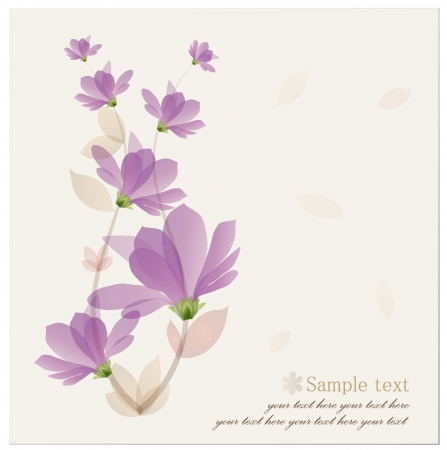 Vintage Flower Background. のイラスト素材
