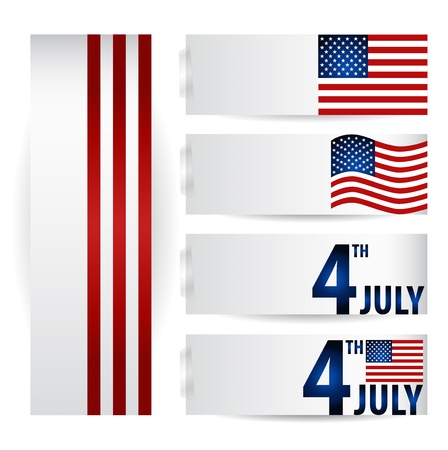 American Flag for Independence Day. のイラスト素材