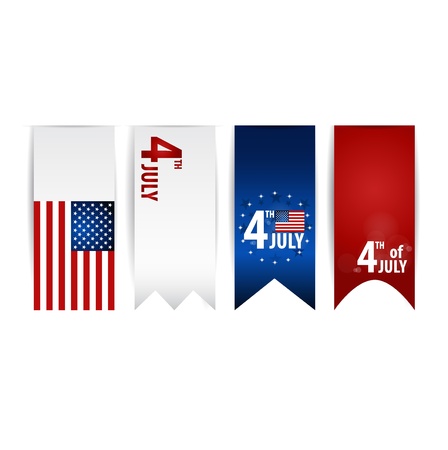 American Flag for Independence Day.のイラスト素材