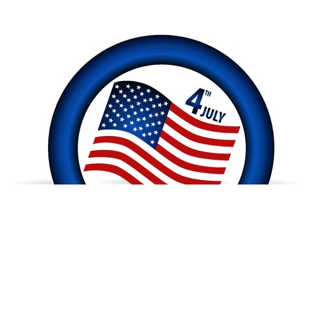 American Flag for Independence Day. のイラスト素材