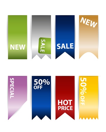 Business style templates for your project design and Price Tag Set  Vector illustration のイラスト素材