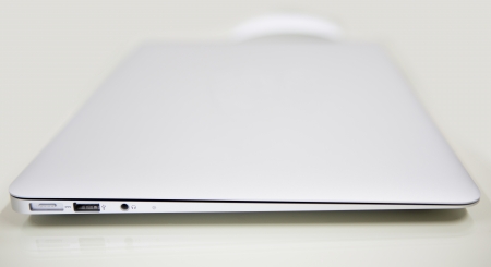 laptop and mouseの写真素材