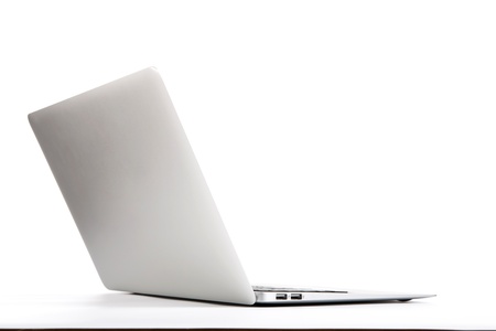 Laptop isolated on white backgroundの写真素材