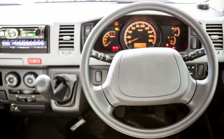 Modern car interiorの写真素材