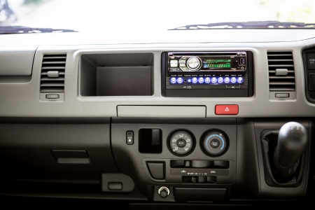 Modern car interiorの写真素材
