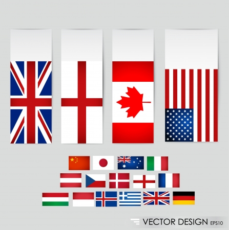 World flags illustration のイラスト素材