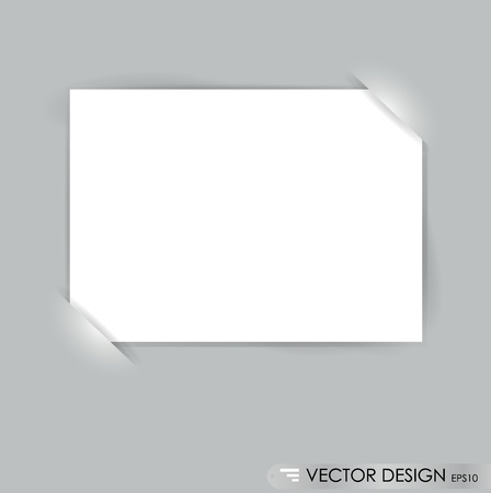 White note papers, ready for your message. Vector illustration.のイラスト素材