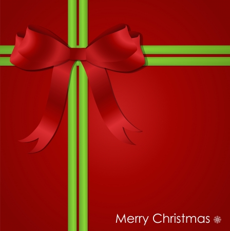 Shiny red satin ribbon on red background, vector illustration のイラスト素材