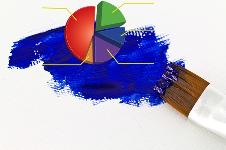 Paint skyの写真素材