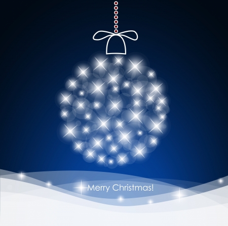 Christmas background with christmas ball illustration.のイラスト素材