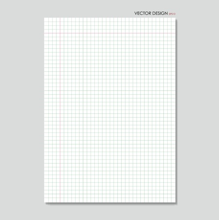 White squared paper sheet backgroundのイラスト素材