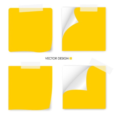 Collection of various papers, ready for your message  Vector illustration のイラスト素材