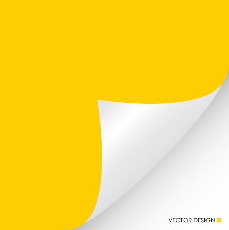 Curled corners of note papers, Vector illustration のイラスト素材