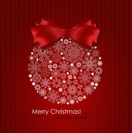 Christmas background with christmas ball illustration のイラスト素材