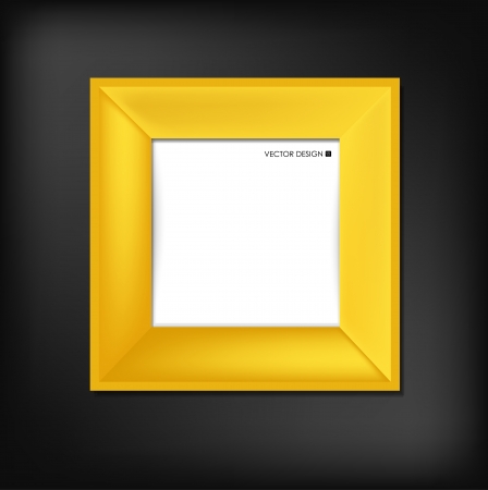 The modern frame on the wall, illustration のイラスト素材