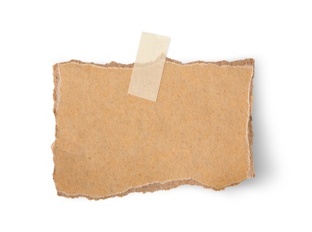 Note paper paper on white backgroundの写真素材