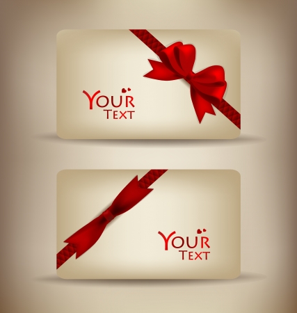Collection of gift cards and invitations. Vector illustration.のイラスト素材