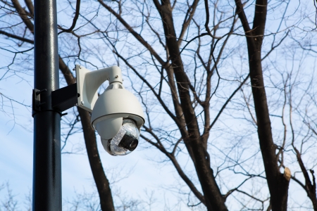Outdoor CCTV Security cameraの写真素材