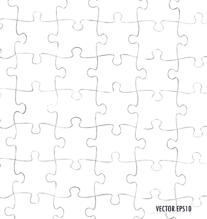 Paper cut of Puzzle. Vector illustration.のイラスト素材